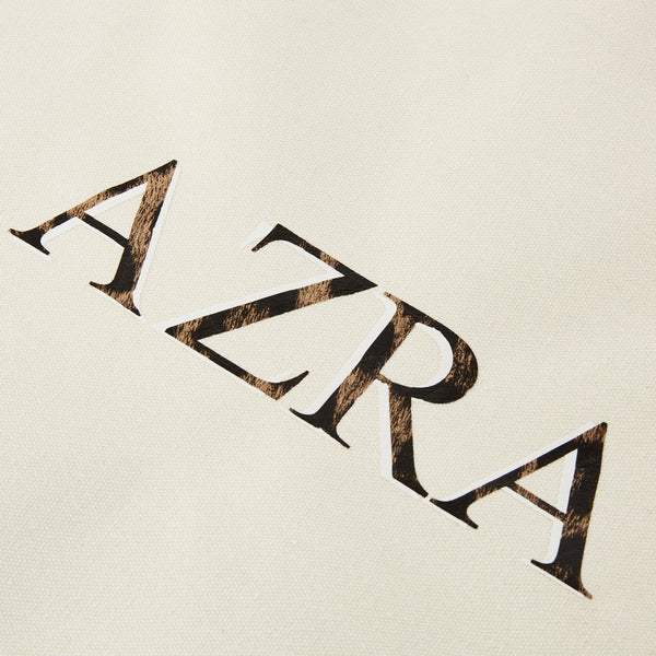 XLarge Personalized Waterproof Canvas Tote - Nude Trim