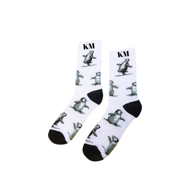 Men's Personalized Socks gift set -Penguin