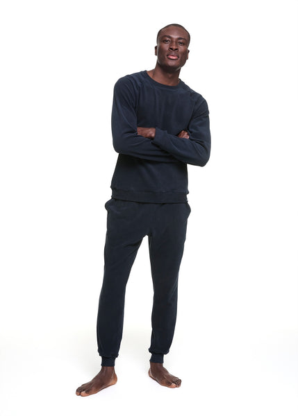 Men’s Fleece Navy Personalized Sleepwear Set