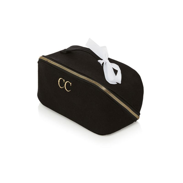 PCD Cotton Makeup & Toiletry Bag — Black