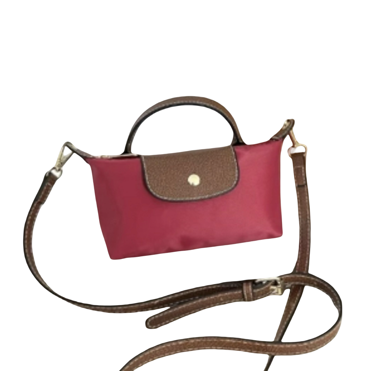La Petite Pouch with Handle - Burgundy