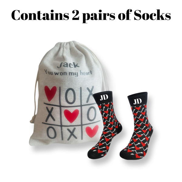 Men's Personalized Socks gift set - You won my heart
