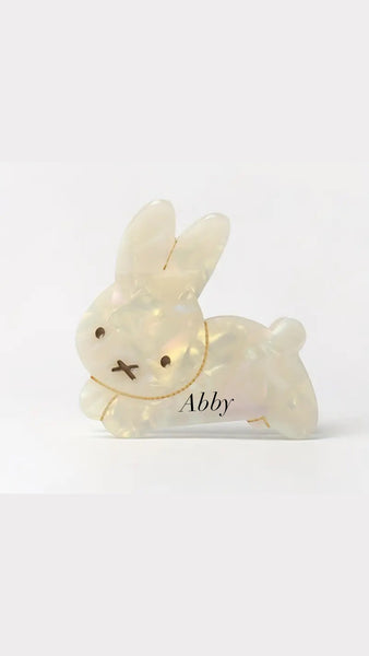 Personalized Bunny Claw Clip