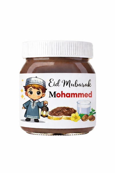 Personalized Nutella Jar - Eid Mubarak boy