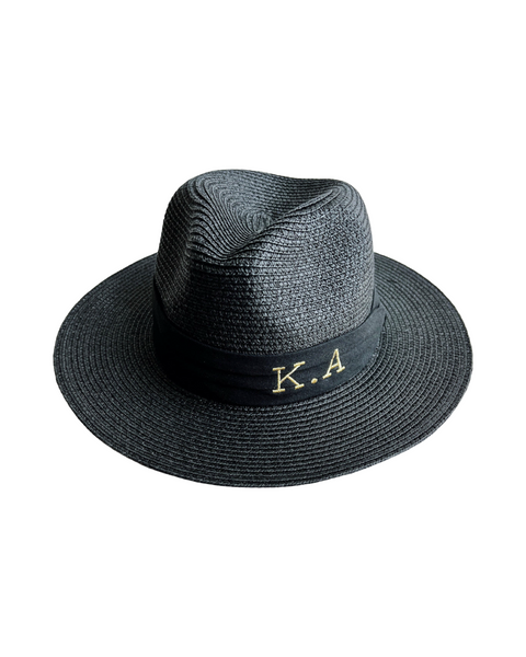 Black Personalized Fedora Hat