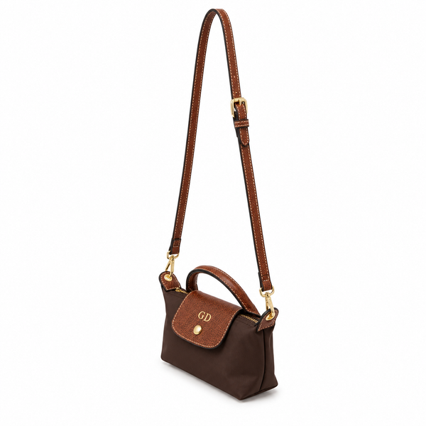 La Petite Pouch with Handle - Espresso