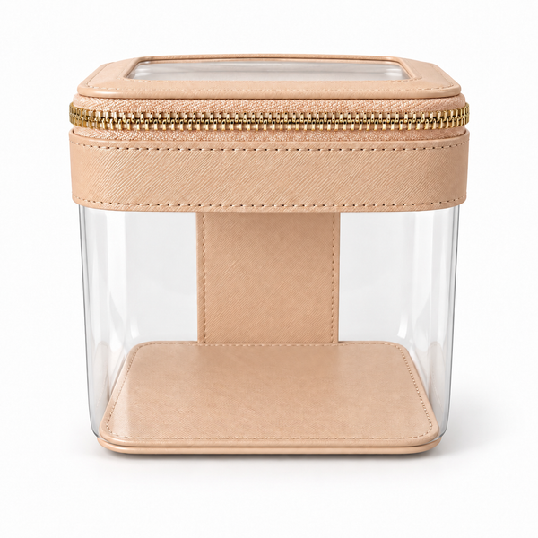 Jetsetter Clear Vanity Case - Nude