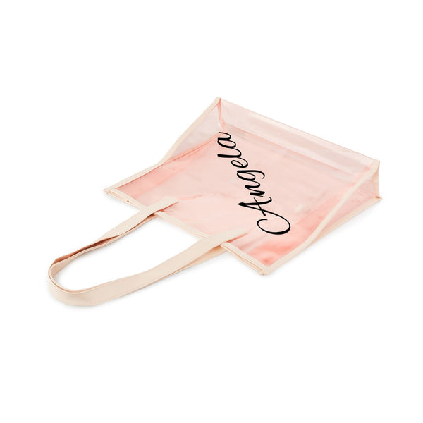 pcd. Personalized Transparent Tote - Nude