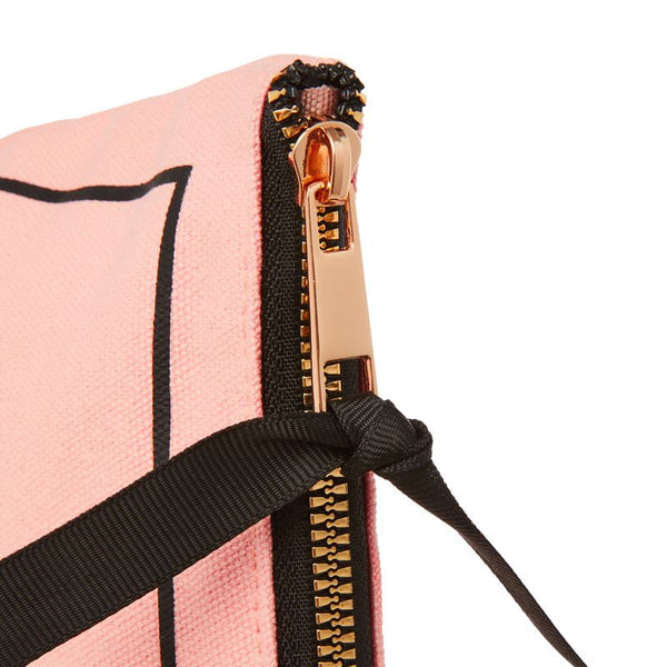 Blush Cotton Makeup Pouch