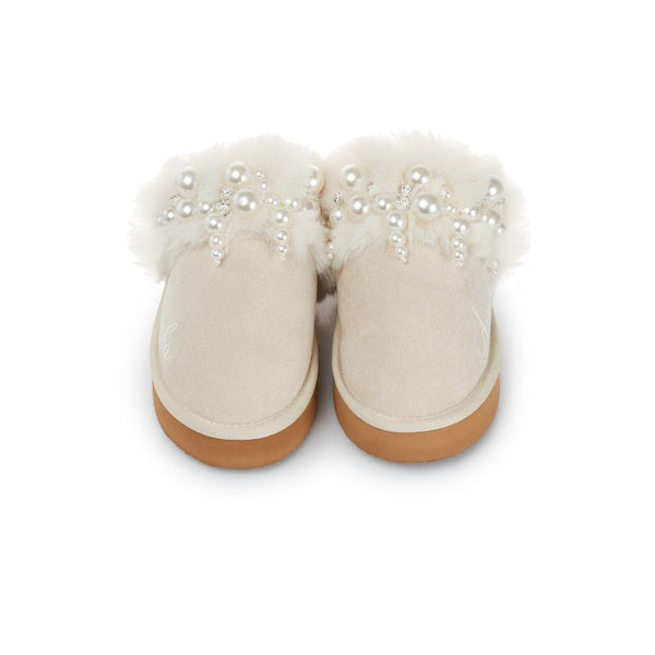 Nude Pearl Slippers