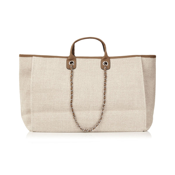 pcd. Canvas Weekender Tote Bag - Beige