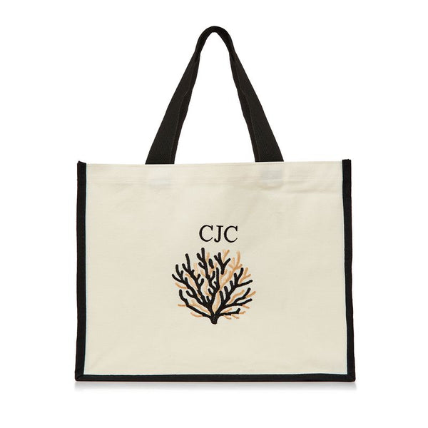 The Personalized Riviera Tote -Black