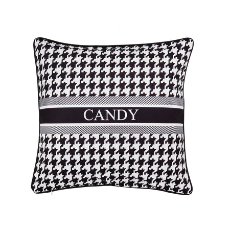 Rectangle Personalized Pillow - Houndstooth