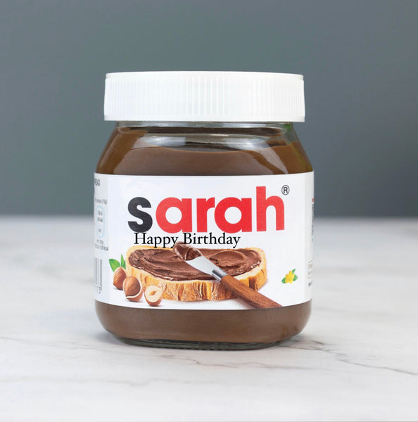 Personalized Nutella Jar - Happy Birthday