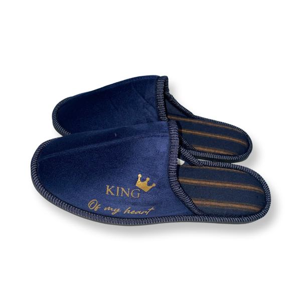 Men's Father's Day Slippers- Dad you are the king of my heart