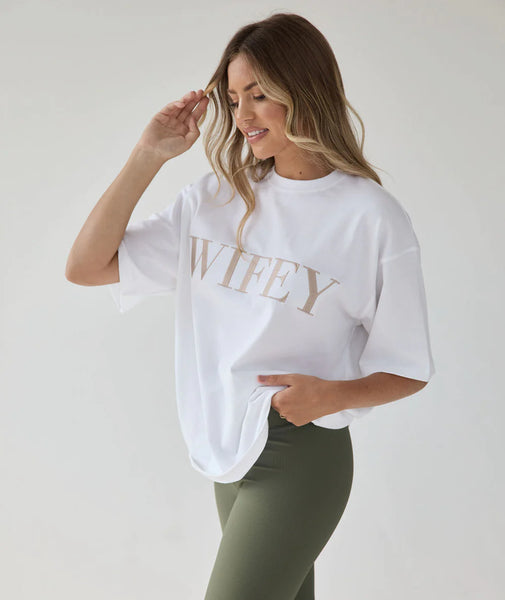 Ladies Embroidered Shirt - WIFEY