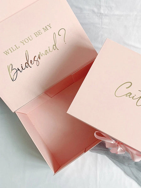Large Personalized Luxury Gift Box - Pink