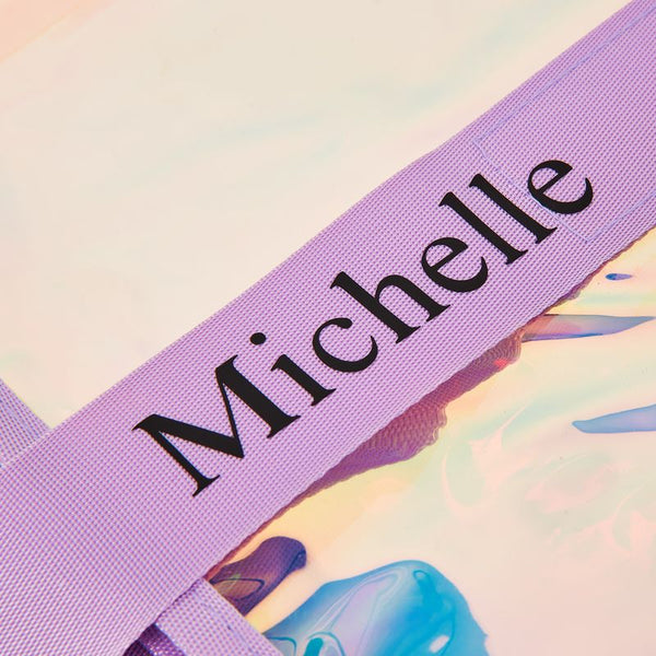 Auroa Personalized Beach Tote -Purple