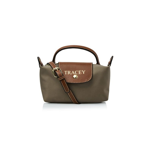 La Petite Pouch with Handle - Taupe