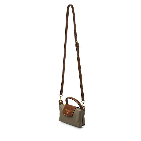 La Petite Pouch with Handle - Taupe