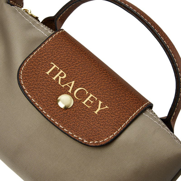 La Petite Pouch with Handle - Taupe