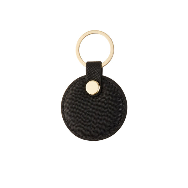 Black Circle Keychain