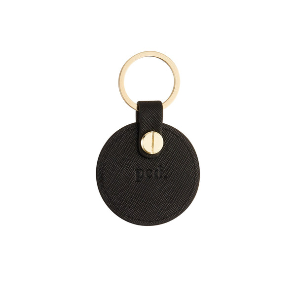 Black Circle Keychain