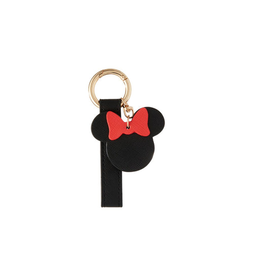 Black Red Bow Minnie Keychain