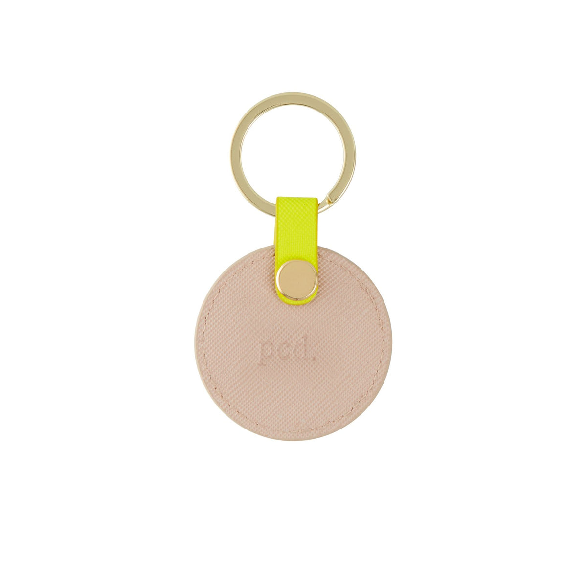 Nude Luxe Lumo Yellow Circle Keychain
