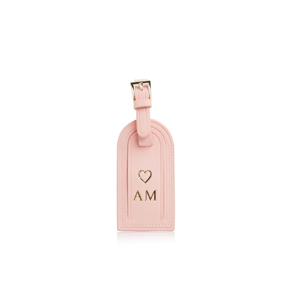 Pink Passport Holder and Luggage Tag Set