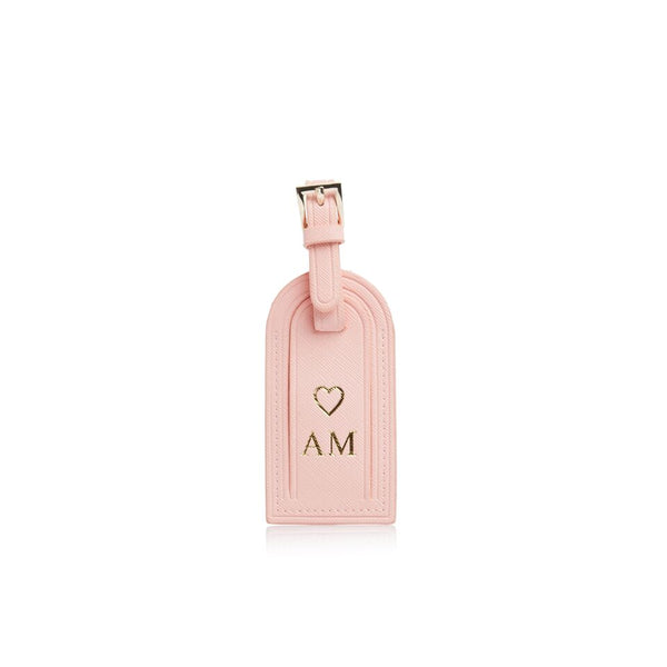 Pink Passport Holder and Luggage Tag Set