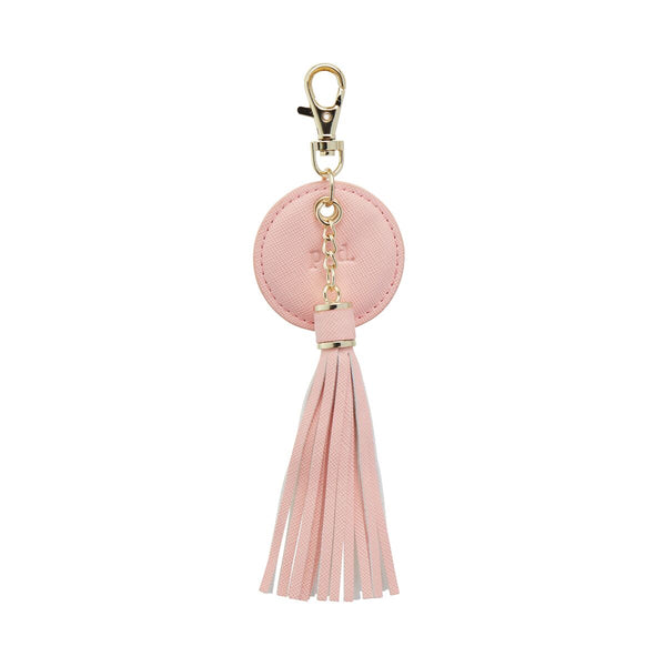 Pink Personalized Tassel Keychain