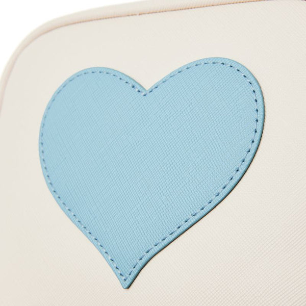 Kids Mini Personalized Heart Crossbody Bag - Baby Blue