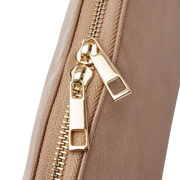 Taupe Large Makeup Bag