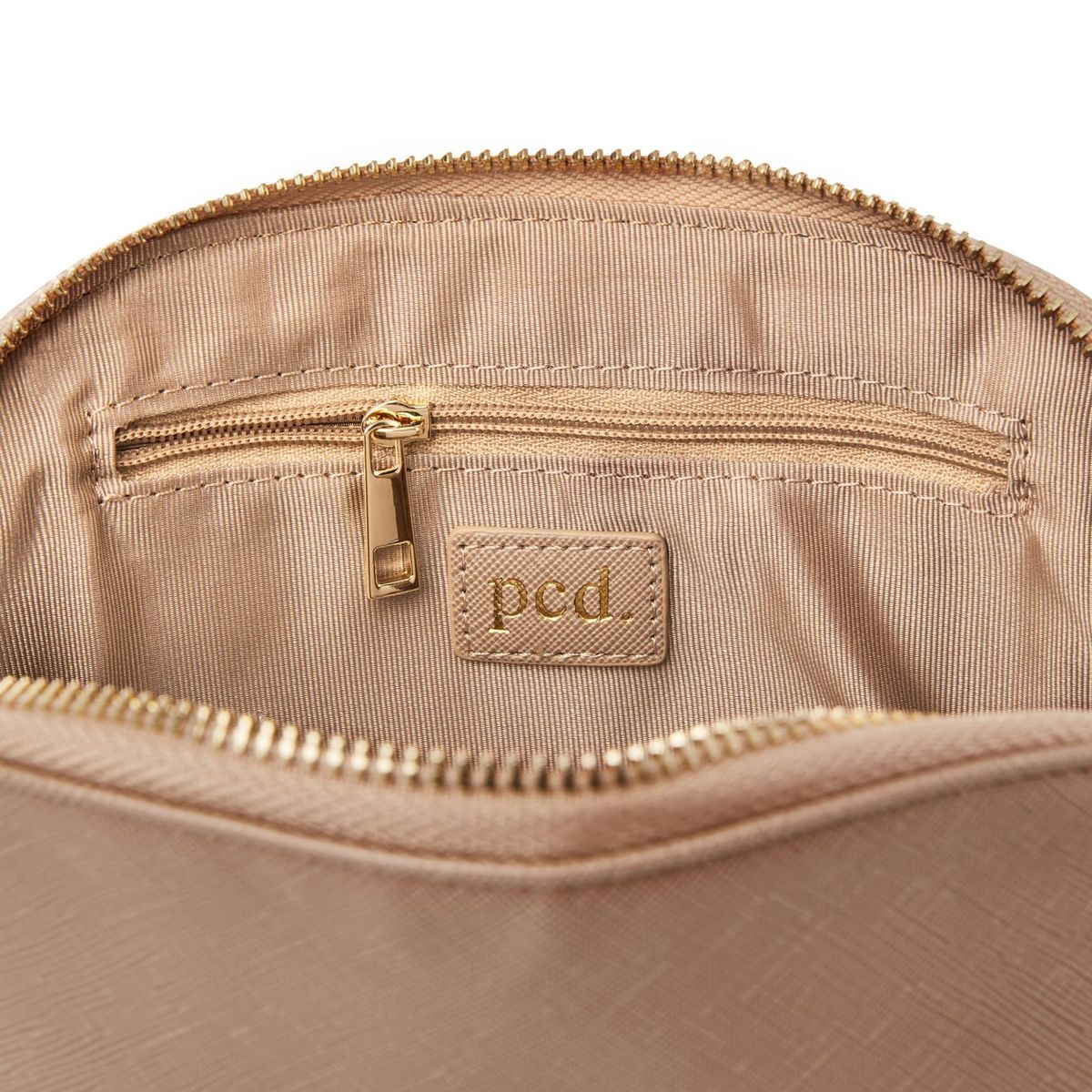 Taupe Large Makeup Bag