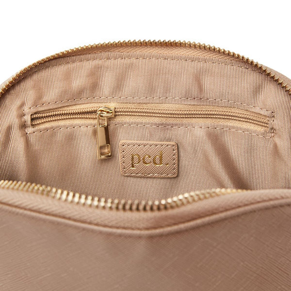 Taupe Large Makeup Bag