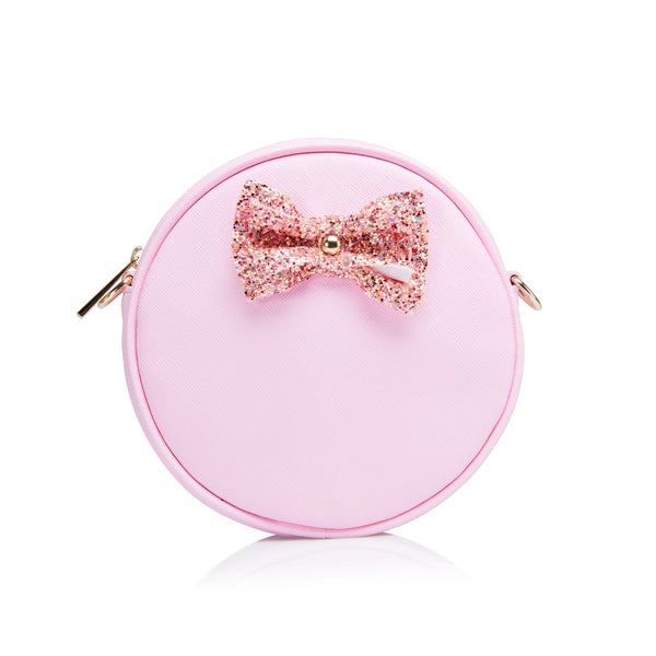 Pink Personalized Circular Crossbody bag