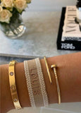 Personalized Woven Bracelet - Natural