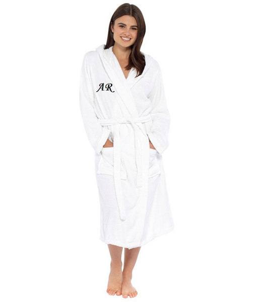 Ladies White Plush Personalized Gown