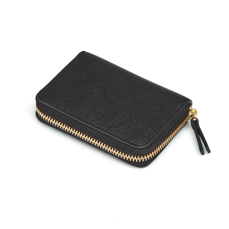 Navy Personalized Leather Cardholder