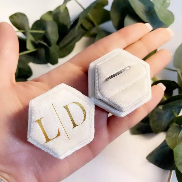 Off-White Personalized Double Slot Ring Box