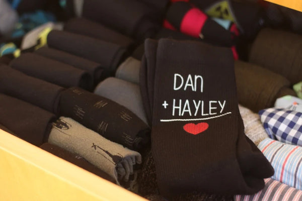 Mens Personalized Valentines Day Socks