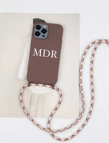 Light Mauve iPhone Crossbody phone case