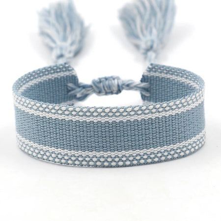 Personalized Woven Bracelet - Navy