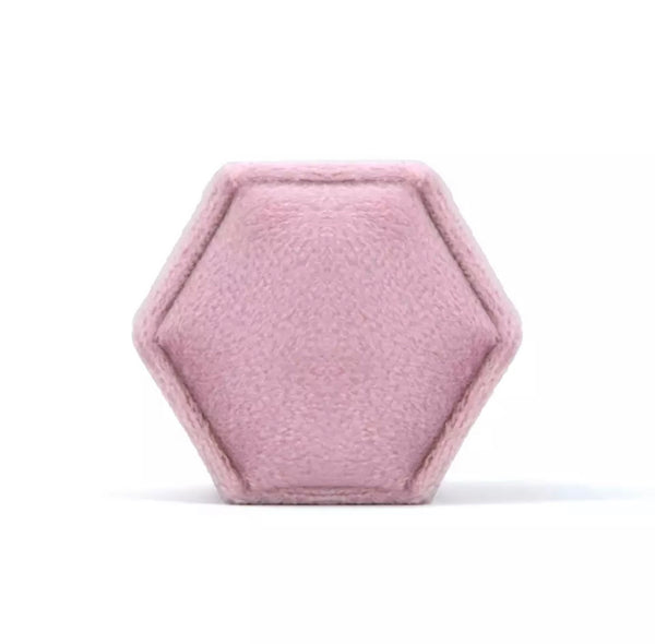 Pink Personalized Double Slot Ring Box