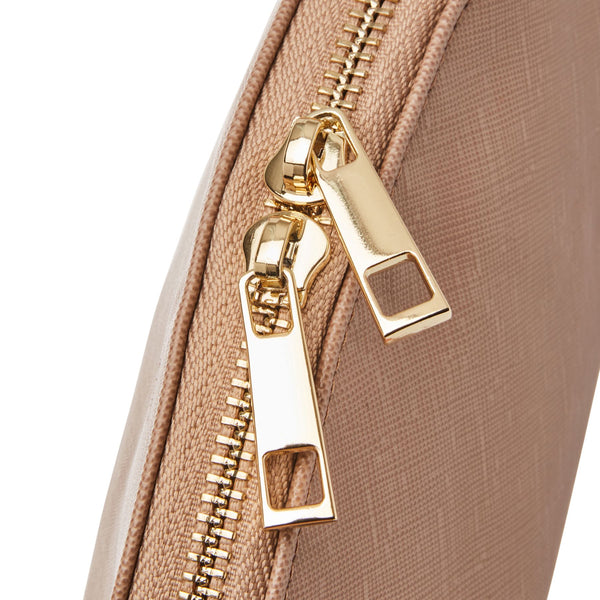 Small Taupe makeup bag