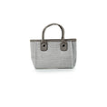 Load image into Gallery viewer, Mini pcd. Striped Canvas Tote Bag - Grey
