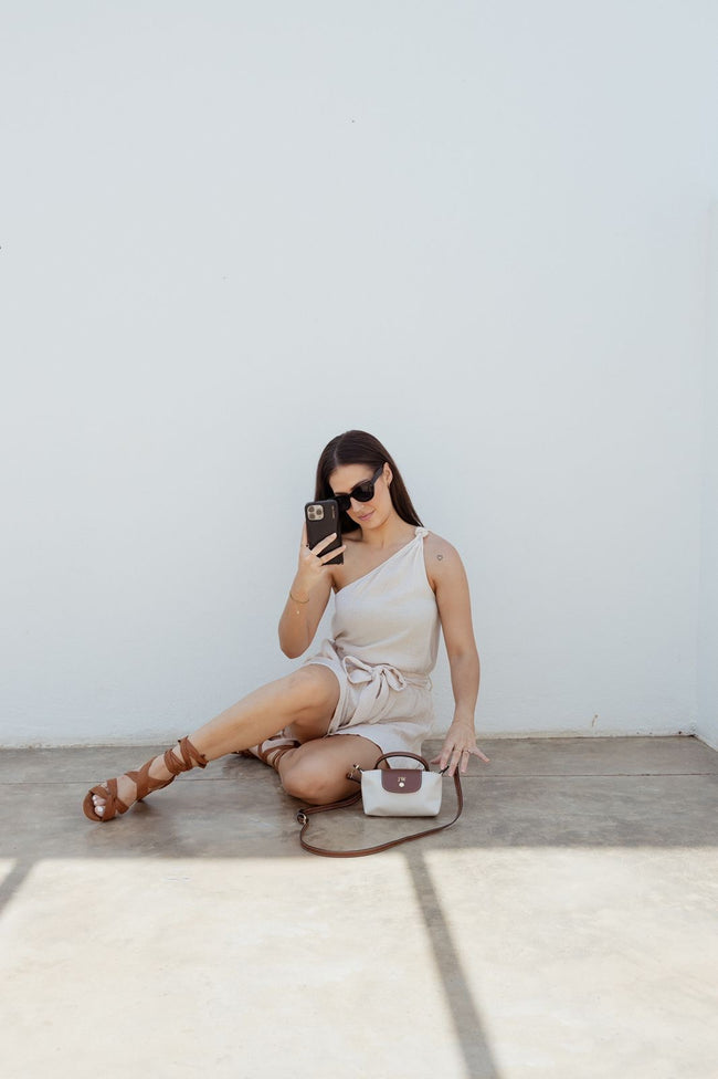 La Petite Pouch with Handle - Ivory