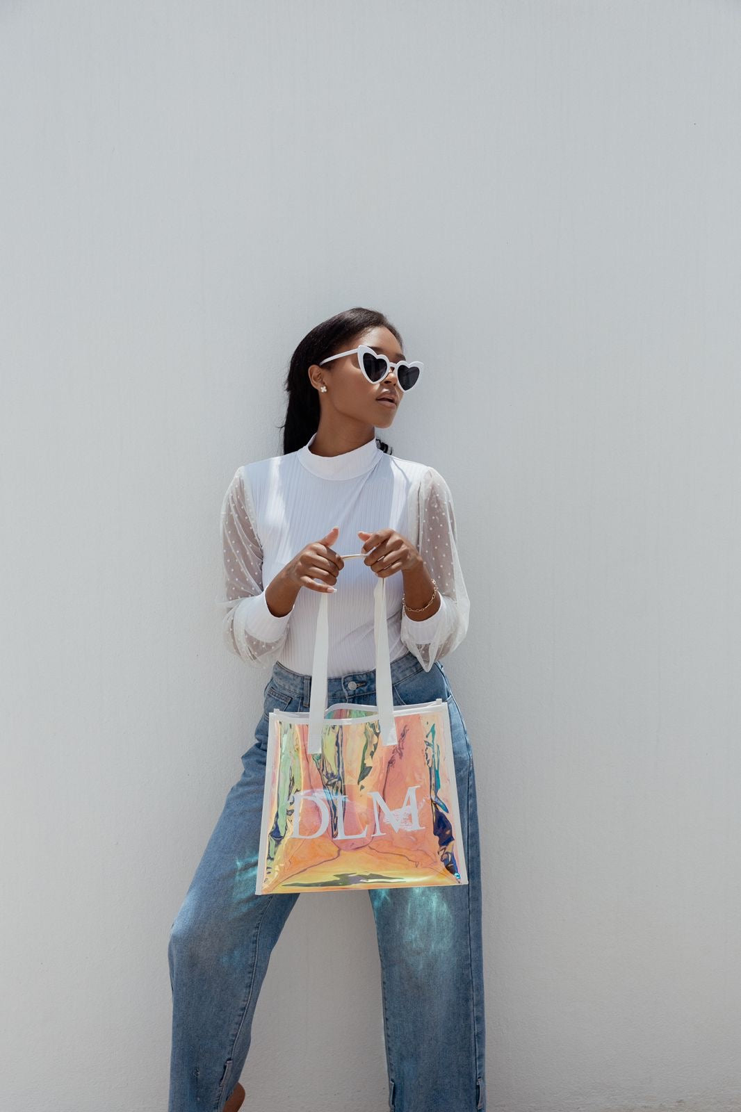 pcd. Personalized Transparent Tote - Holographic