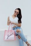 pcd. Personalized Transparent Tote - Pink
